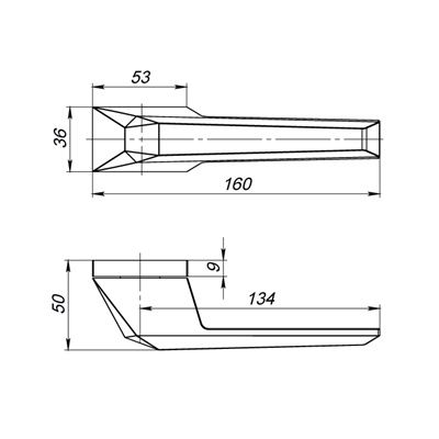 РУЧКА РАЗДЕЛЬНАЯ STONE UCS СР-8 ХРОМ