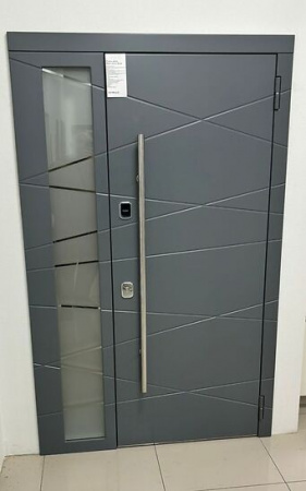 МЕТАЛЛИЧЕСКАЯ ДВЕРЬ МОДЕЛЬ МВ28 ЭМАЛЬ БЕЛАЯ (ДВУХСТВОРЧАТАЯ)