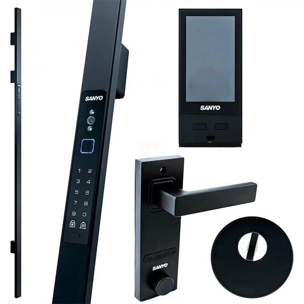 LUXOR 2МДФ СМАРТ 3Д РЕЙКА С ЭЛЕКТРОННЫМ ЗАМКОМ SANYO D700 С ДОМОФОНОМ